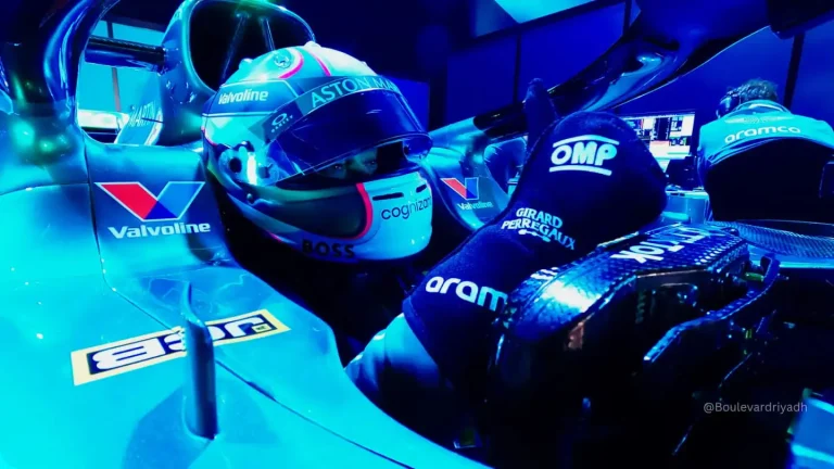 Jessica driving at Riyadh