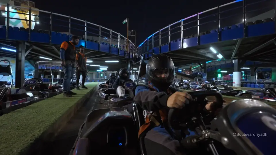 Experience the Thrill of Racing at Doos Karting in Boulevard City 2 Riders getting ready for a race at Doos Karting Riyadh