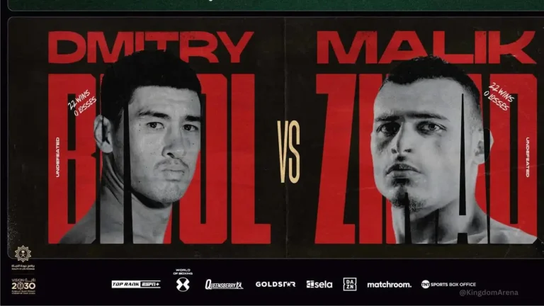 Malik Zinad vs Dmitry Bivol official Banner