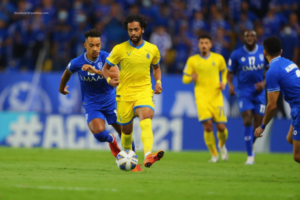 Al Nassr vs Al Hilal Tickets 2026 — Lineup, Stats & Fixture 8 AL NASSR player looking for a goal against Al Hilal