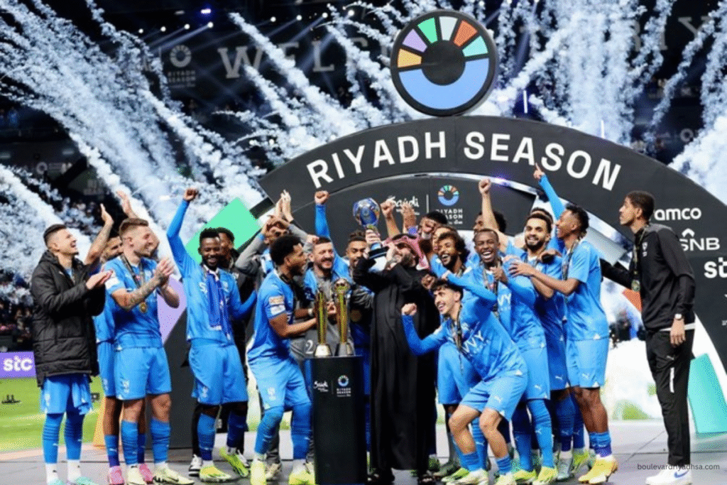 Al Nassr vs Al Hilal Tickets 2026 — Lineup, Stats & Fixture 6 Al Hilal Team winning Trophy