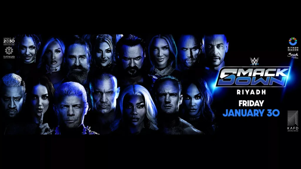 WWE SmackDown Riyadh Tickets 2026: Date & Venue 2 SmackDown Riyadh Official Banner