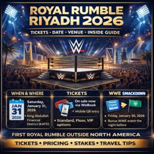 WWE Royal Rumble Tickets 2026 In Riyadh — Fixtures And Venue