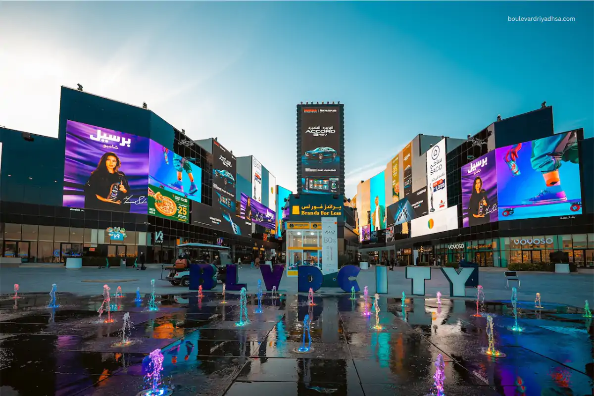 Boulevard Riyadh City Guide 2025: Events, Tickets & Map Now 31 Boulevard Ruh City view with lit pathways and crowds