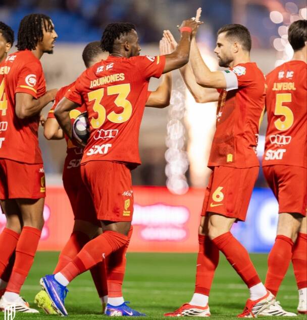 Al Qadsiah celebrates goal